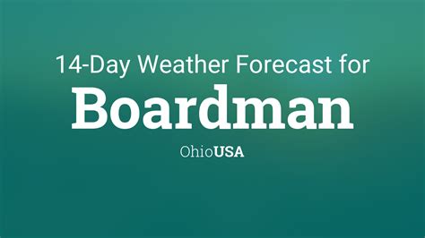 weather forecast boardman ohio